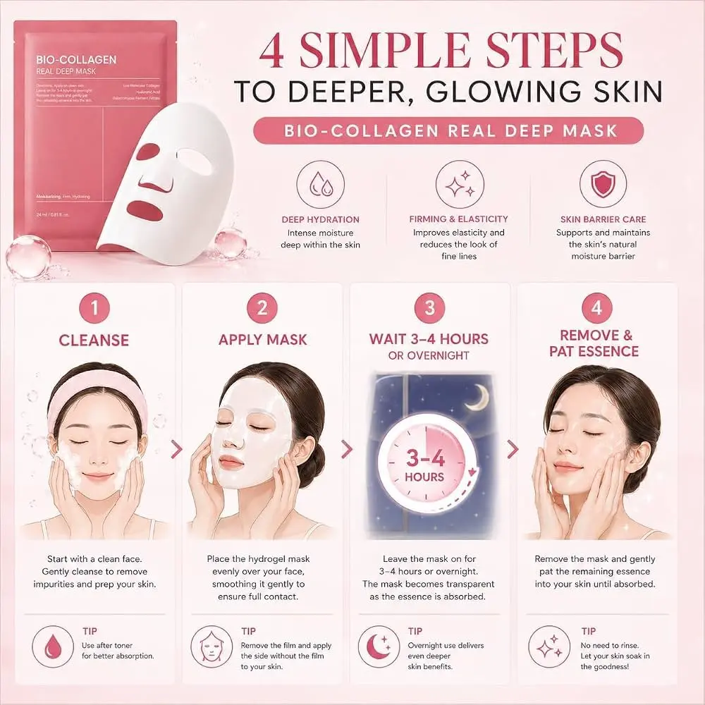 How to use Biodance Bio-Collagen Real Deep Mask