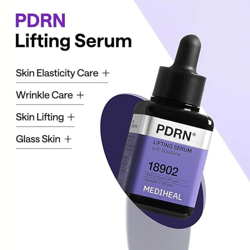 Mediheal PDRN Lifting Serum with Squalane for Korean glass skin"