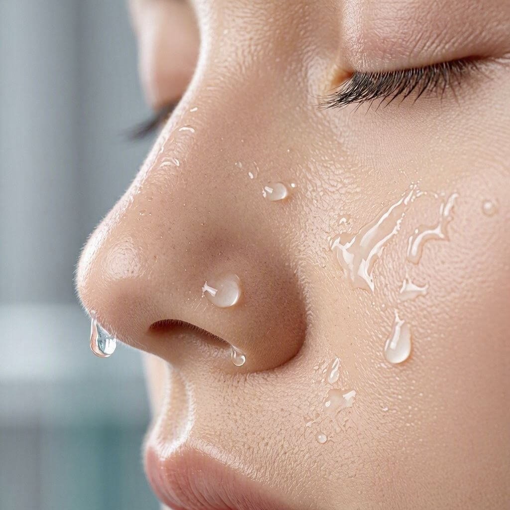 clogged large pores and blackheads on oily skin texture
