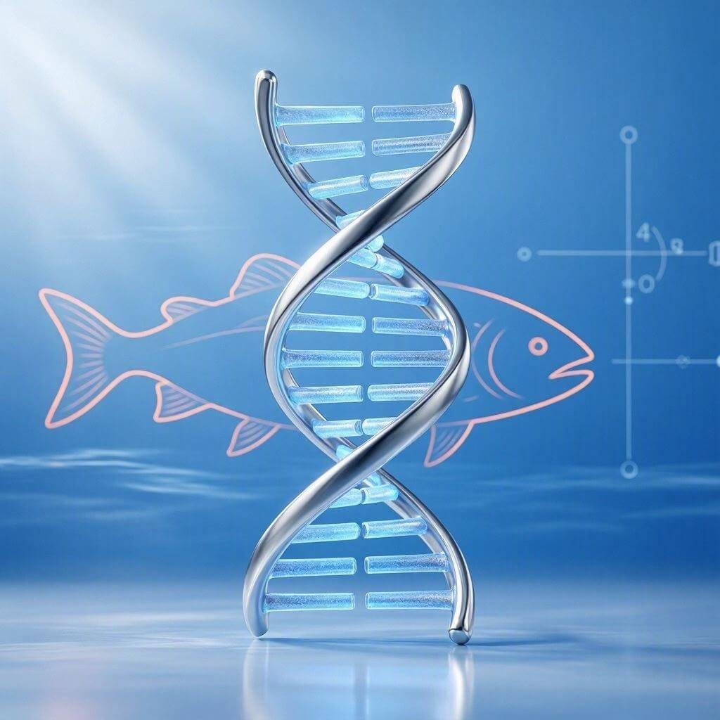  "Scientific DNA illustration explaining how Mediheal PDRN Lifting Serum repairs skin cells"