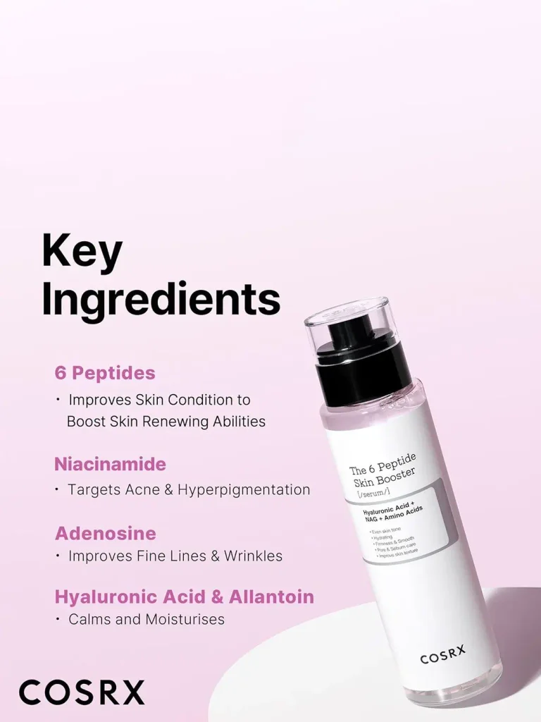 COSRX 6 Peptide Skin Booster Serum main ingredients breakdown
