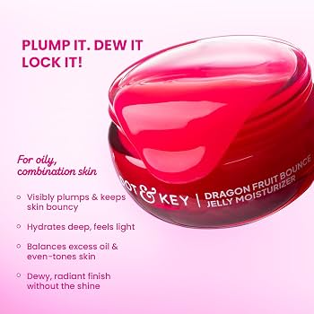 Dot & Key Dragon Fruit Bounce Jelly Moisturizer product benefits and claims infographic
