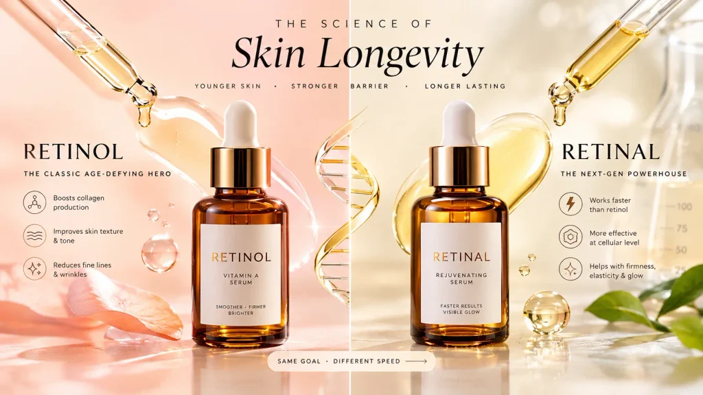 retinal vs retinol anti aging serum comparison