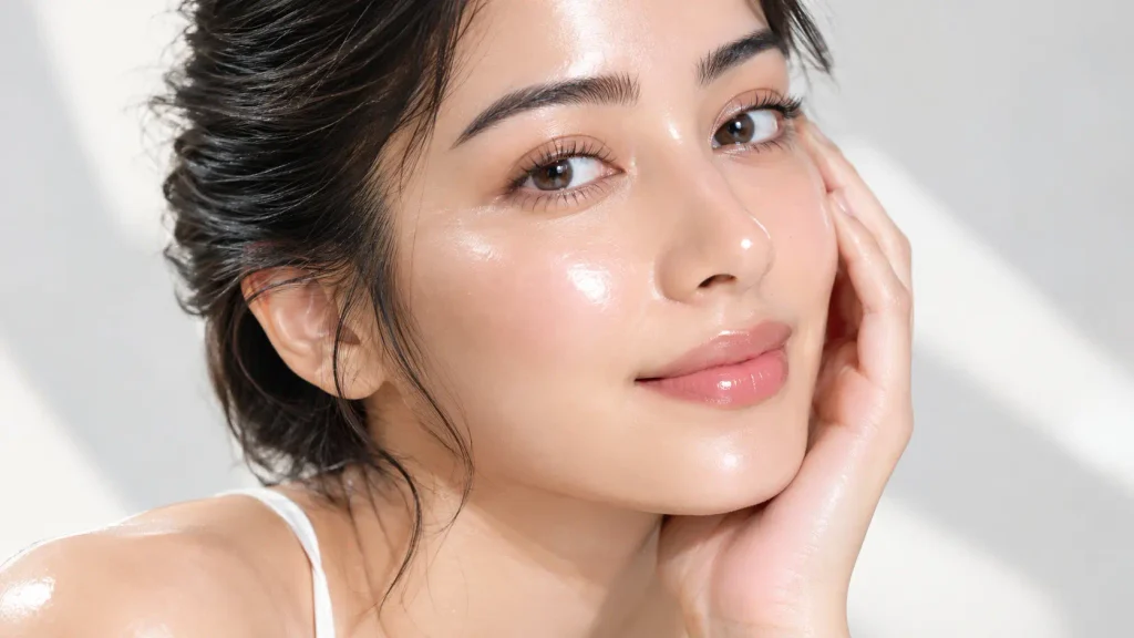 korean glass skin results after using vegan snail mucin alternatives