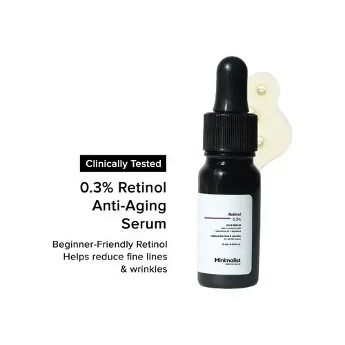 Minimalist 0.3 Retinol serum targets vs Minimalist Copper Peptide PDRN serum for sensitive skin anti aging
